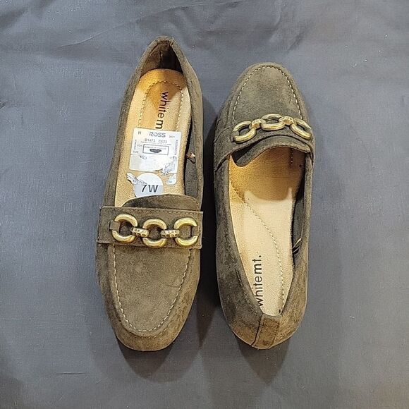 BRAND NEW WHITEMT CHAIN LINKING DESIGN SLIP ON WOMEN"S LOAFER - Picture 5 of 15